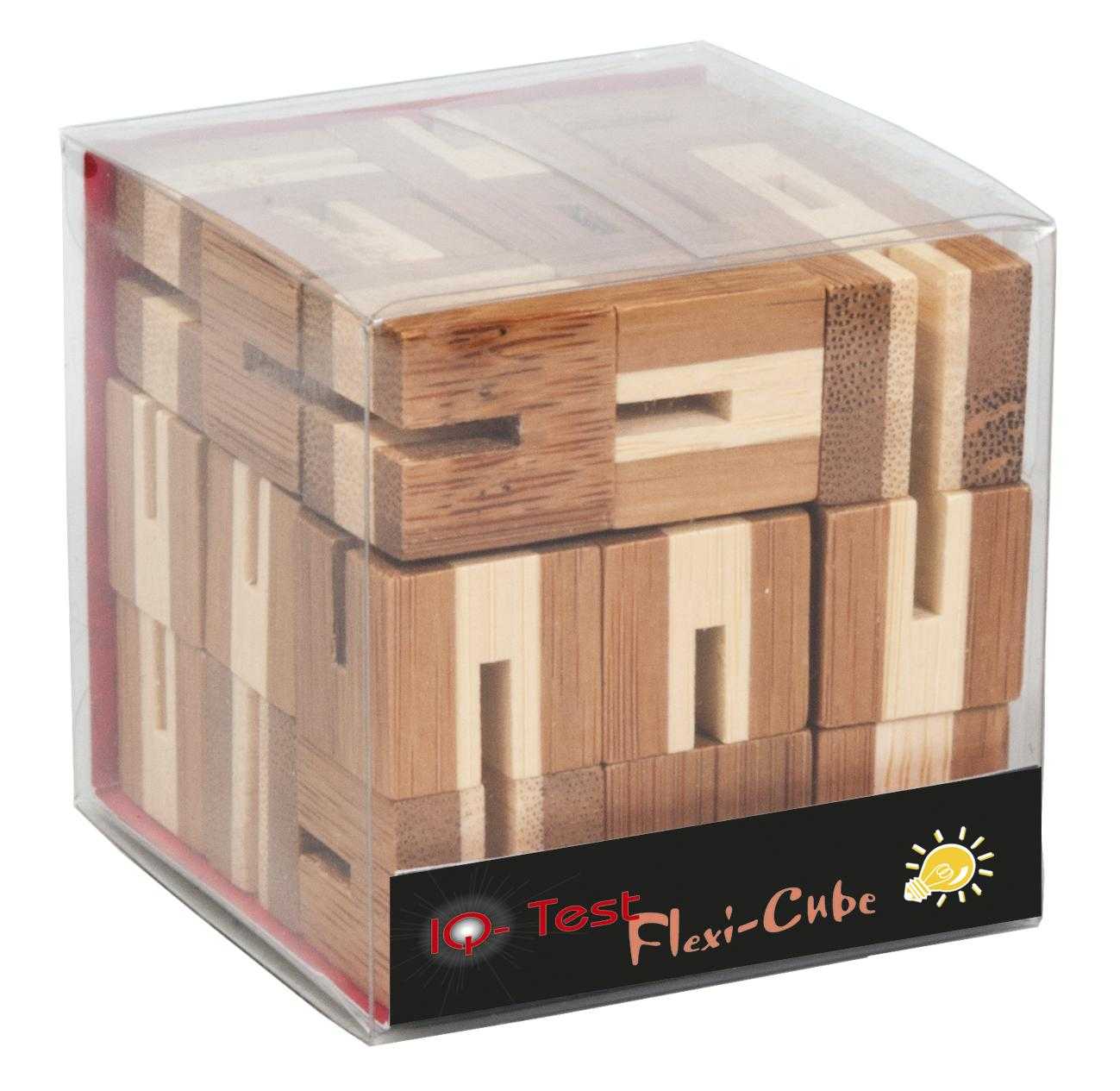 Joc logic puzzle 3D din bambus Flexi-cub