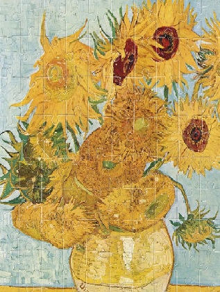 Puzzle Londji, Floarea soarelui- Van Gogh