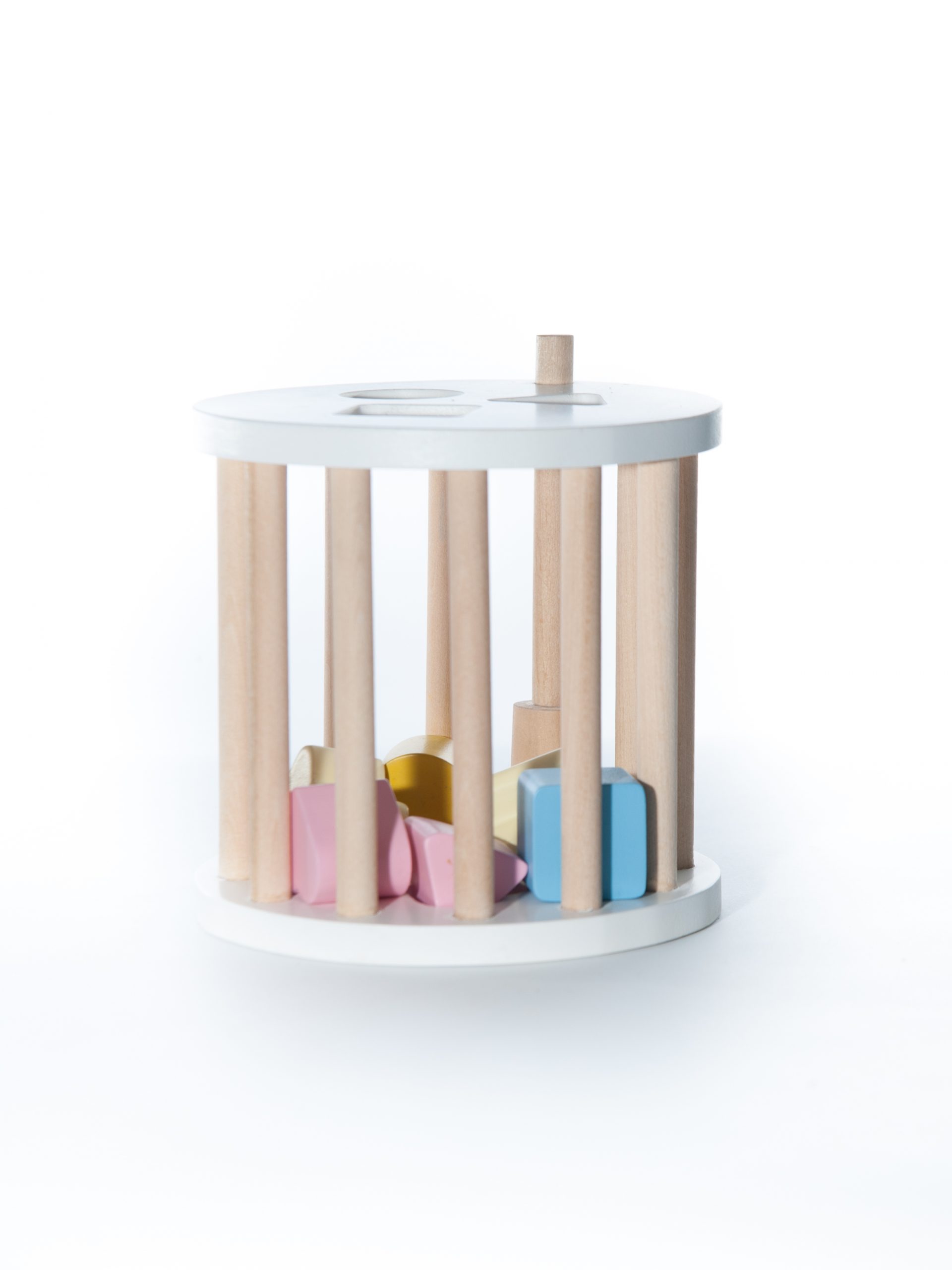 Cilindru cu forme, jucarie handmade Marc toys