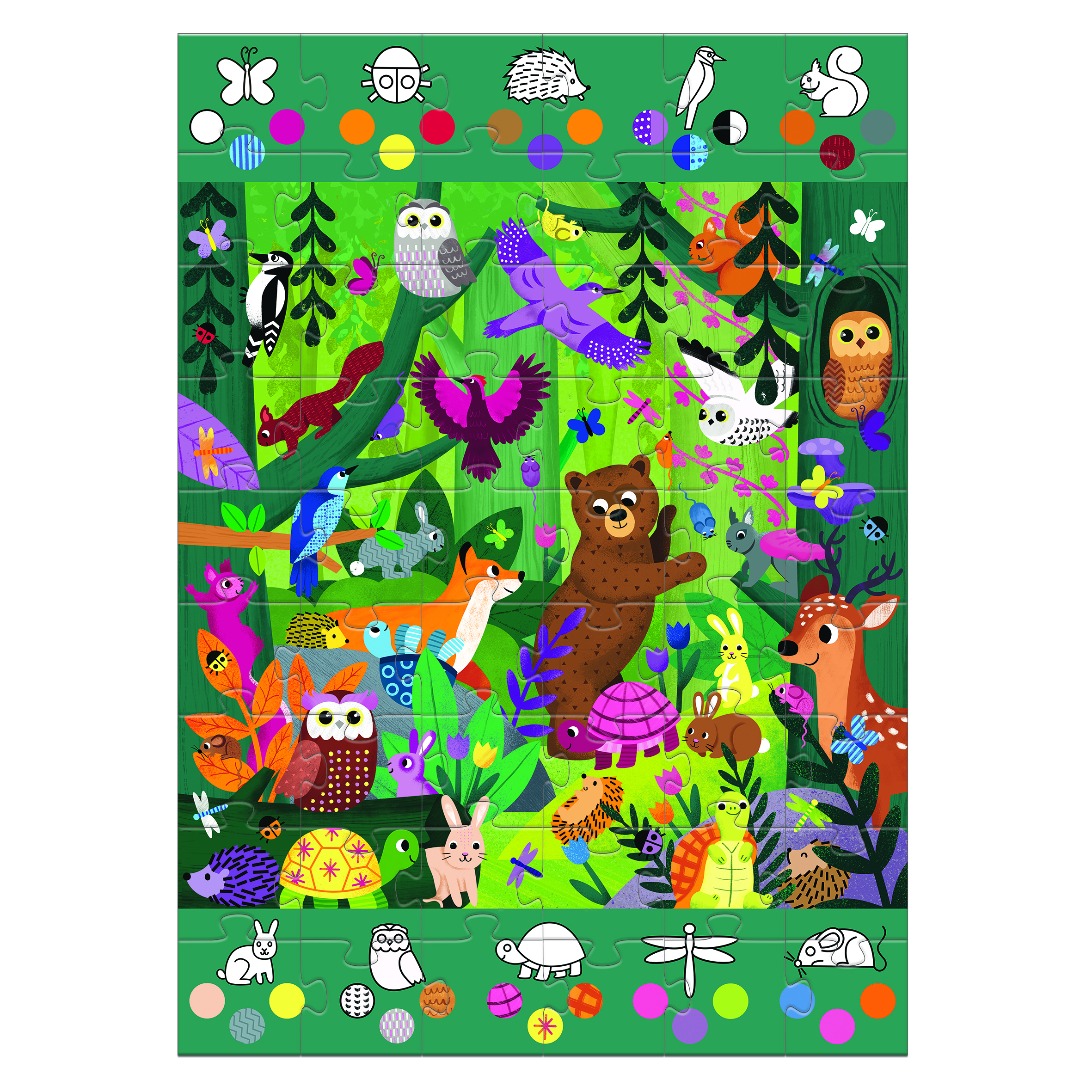 Puzzle gigant Djeco, Aventuri in padure