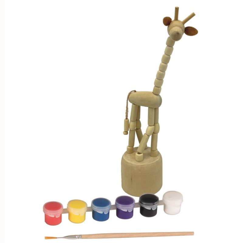 Set de pictat girafa din lemn, Egmont Toys