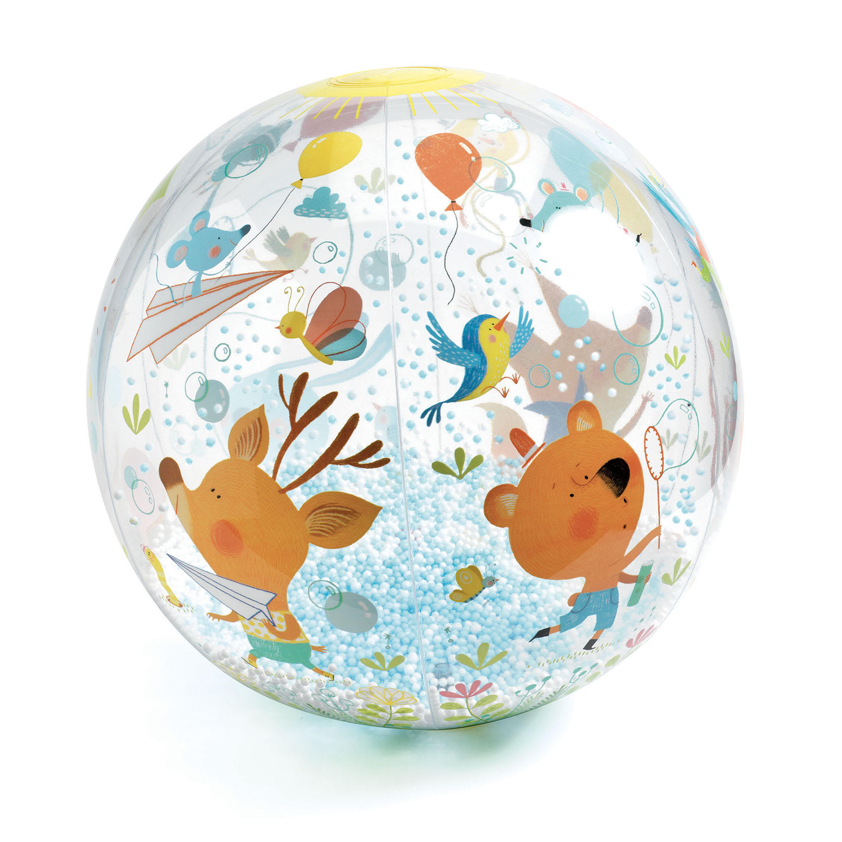 Minge usoara Djeco – Animalute in miscare, Bubbles ball