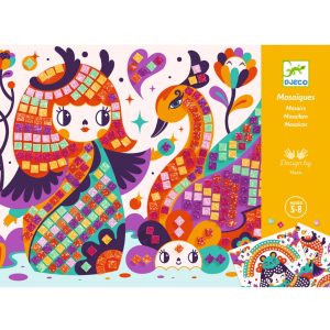 Joc creativ Mozaic pupusi japoneze Kokeshis, Djeco