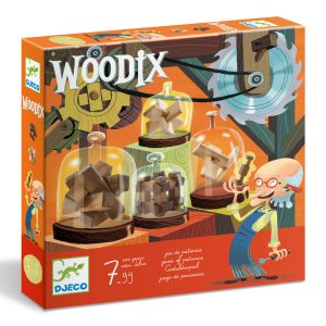 Joc logic Woodix 6 jocuri din lemn, Djeco