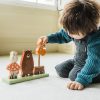 Jucarie din lemn de stivuit cu animalele padurii, Orange Tree Toys - imagine 5