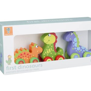 Primii mei dinozauri – set jucarii cu roti, Orange Tree Toys