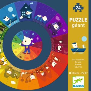 Puzzle circular Culori, Djeco