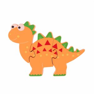 Puzzle dinozaur din lemn – Stegosaurus, Orange Tree Toys