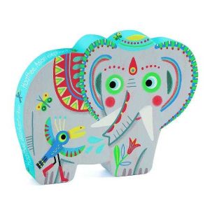 Puzzle Elefantul asiatic, Djeco