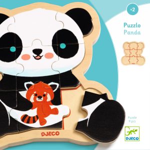 Puzzle lemn Ursuletul Panda, Djeco