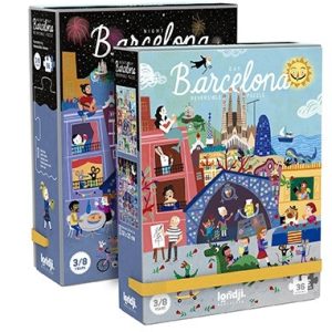 Puzzle reversibil Londji, zi si noapte in Barcelona