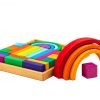 Set Handmade, Curcubeu cu Blocuri de Construit - imagine 2