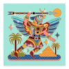 Joc creativ de colorat Animale razboinice, Djeco - imagine 4