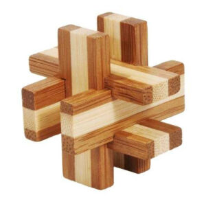 Joc logic IQ 3D Puzzle in cutie metalica-6, Fridolin