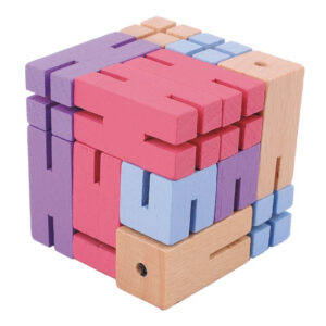 Joc logic IQ Puzzle 3D Figurina violet, Fridolin