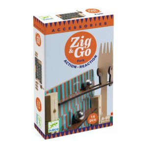 Set de constructie trasee Zig & Go Furculita 14 piese, Djeco