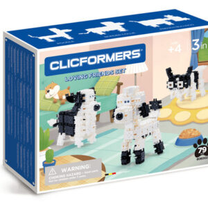 Set de construit Clicformers-Animale prietenoase, 79 piese