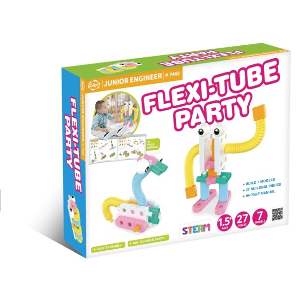 Kit STEM de construit cu tuburi flexibile, Gigo Toys