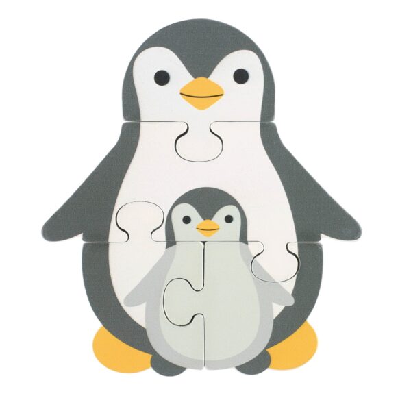 Puzzle Pinguin din lemn, Orange Tree Toys - imagine 3