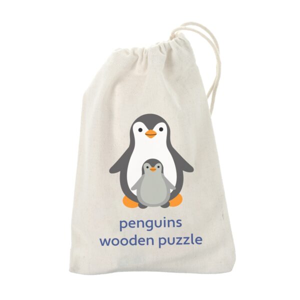 Puzzle Pinguin din lemn, Orange Tree Toys - imagine 4