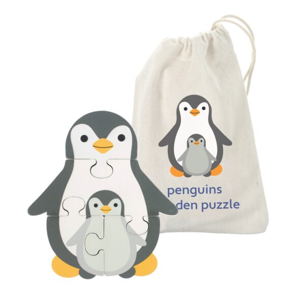 Puzzle Pinguin din lemn, Orange Tree Toys - imagine 5