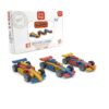 Set de constructie 3 masini de curse, Croc toys - imagine 3