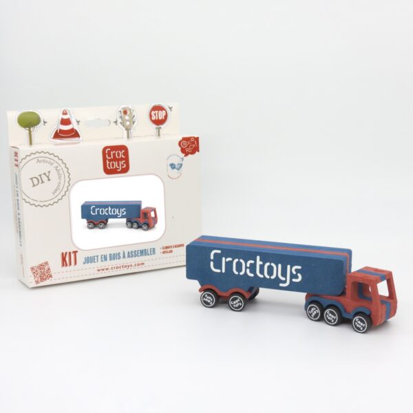 Set de constructie vehicul Tir transport marfa Remy, Croc toys - imagine 3