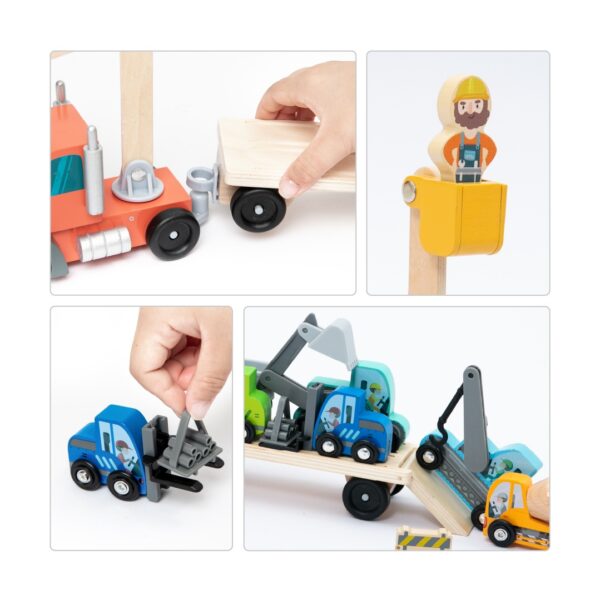 Set mare de vehicule pentru constructii, UMU Toys - imagine 3